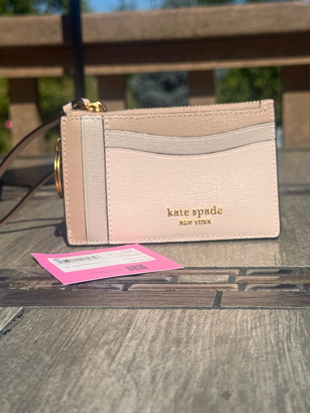 NWT Kate Spade New York Morgan Color blocked Card Case Wristlet Wallet